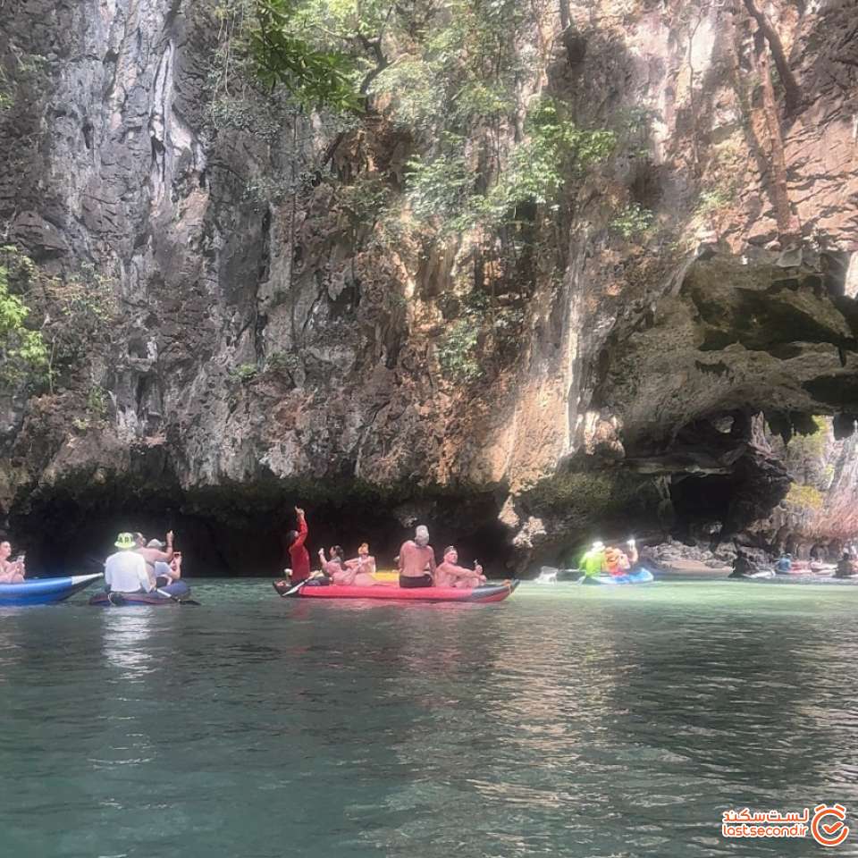 ویو منطقه قایق سواری با کانو