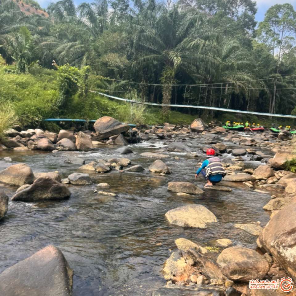 رودخانه رفتینگ قبل باز شدن سد و پر اب شدن