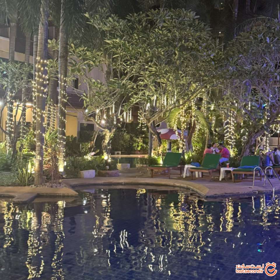 نور پردازی هتل در شب