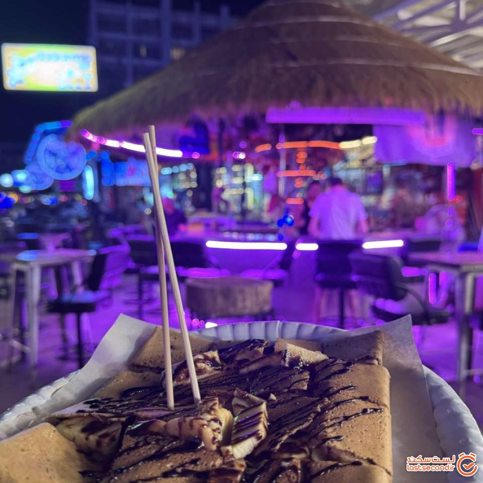 دسر موز و نوتلا بعد اماده شدن