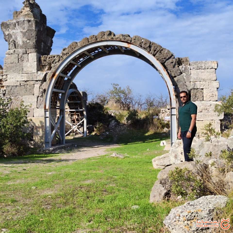 قسمتی از ویرانه های شهر تروا