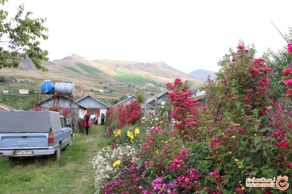 نمایی از حیاط یک خانه روستایی