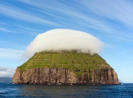 جزیره حیرت انگیز لیتلا دیمون ، پنهان میان ابرها