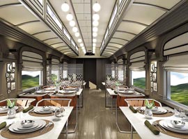 ‏لوکس ترین قطار با امکانات مجلل ترین هتل ها