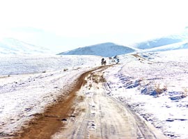 تصاویری زیبا از زمستان سرد ولی فوق العاده زیبا در مغولستان