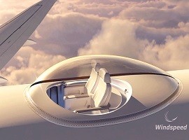 با این اختراع حیرت انگیز می توانید بر روی سقف هواپیما پرواز کنید!
