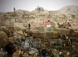 تصاویری جالب از استخراج طلا در ساحل عاج