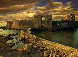 بزرگترین قلعه سواحل مدیترانه در یونان ‏