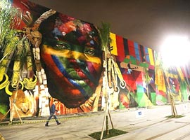 بزرگترین نقاشی دیواری طراحی شده برای المپیک ریو