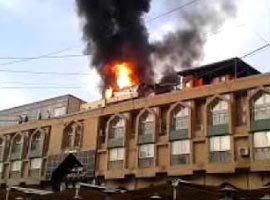 آتش سوزی یک هتل در کربلا و جان باختن تعدادی از هموطنان