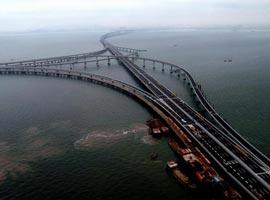 طولانی ترین پل دریایی جهان در چین