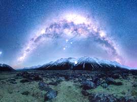 تصاویر بی نظیر از آسمان پر ستاره نیوزلند