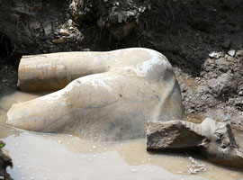 کشف مجسمه 3000 ساله فرعون مصر در قاهره