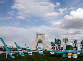 تصاویری دیدنی از هنرهای محیطی تهران در بهار 95