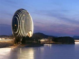 طراحی هتل با الهام از طلوع خورشید در پکن