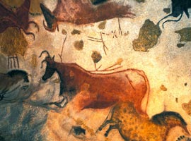 تصاویری از هنرنمایی انسان های اولیه بر دیواره غارها