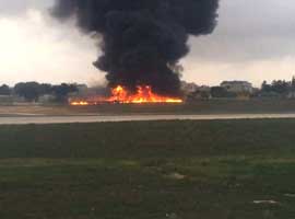 سقوط هواپیمای حامل مقامات مرزی اروپا در مالت/ کشته شدن 5 نفر
