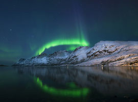 تصاویری خارق العاده از پدیده طبیعی نورهای شمالی در آسمان نروژ 