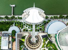 سنگاپور را از آسمان ببینید 