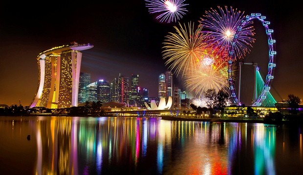 آتش بازی سال نوی میلادی 2017 در سنگاپور